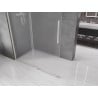Mexen Velar ścianka prysznicowa rozsuwana Walk-in 150 x 200 cm, szron 8 mm, nikiel szczotkowany - 871-150-000-33-97
