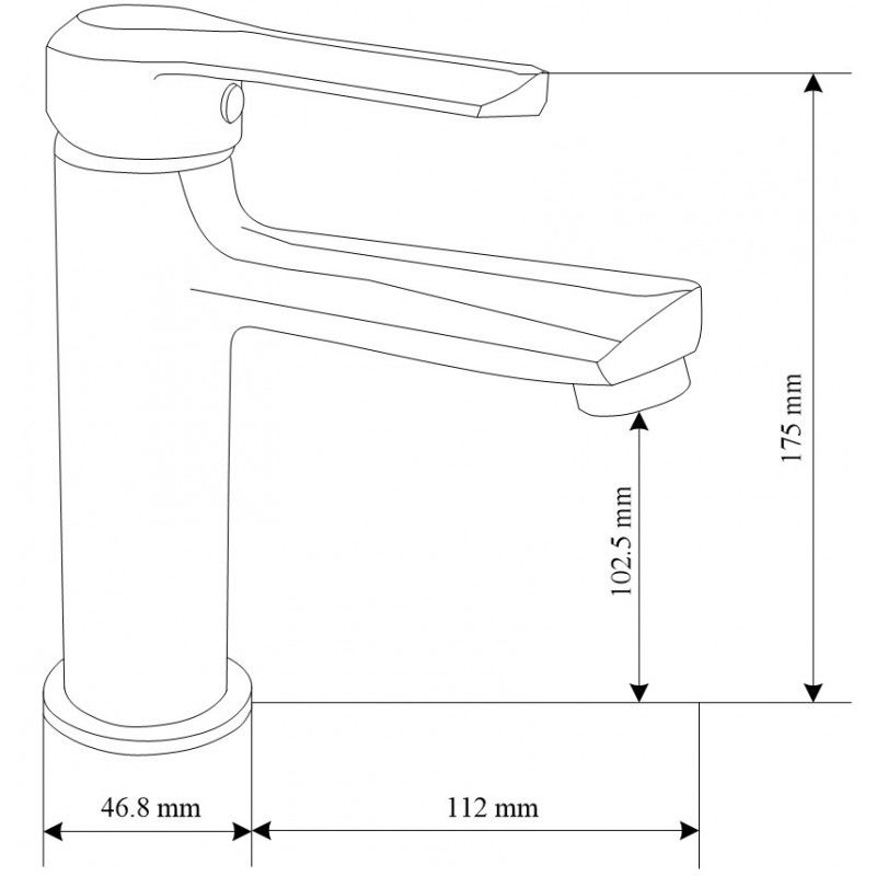 Mexen Sabre R05 zestaw wannowy, biały - 72103R05-20