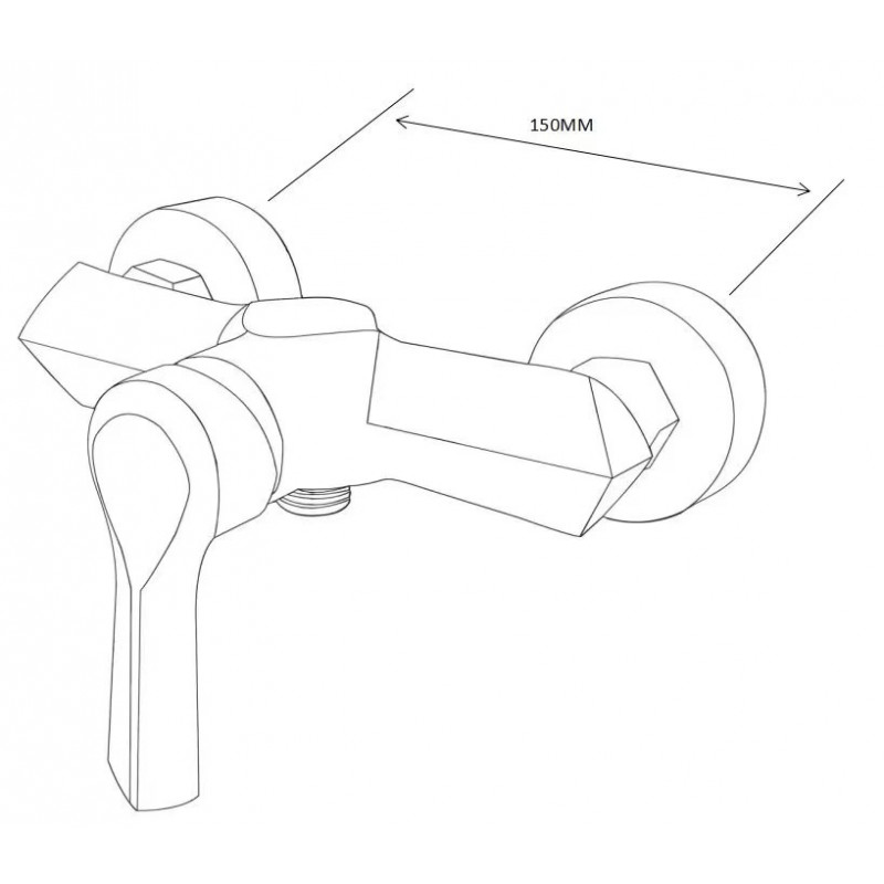 Mexen Sabre DF62 zestaw prysznicowy, czarny - 72104DF62-70