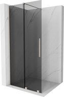 Mexen Velar ścianka prysznicowa rozsuwana Walk-in 120 x 200 cm, grafit 8 mm, nikiel szczotkowany - 871-120-000-43-97