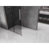 Mexen Velar ścianka prysznicowa rozsuwana Walk-in 80 x 200 cm, grafit 8 mm, nikiel szczotkowany - 871-080-000-43-97