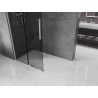 Mexen Velar ścianka prysznicowa rozsuwana Walk-in 100 x 200 cm, grafit 8 mm, nikiel szczotkowany - 871-100-000-43-97