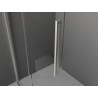 Mexen Velar ścianka prysznicowa rozsuwana Walk-in 70 x 200 cm, grafit 8 mm, nikiel szczotkowany - 871-070-000-43-97