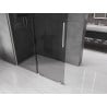 Mexen Velar ścianka prysznicowa rozsuwana Walk-in 140 x 200 cm, grafit 8 mm, nikiel szczotkowany - 871-140-000-43-97