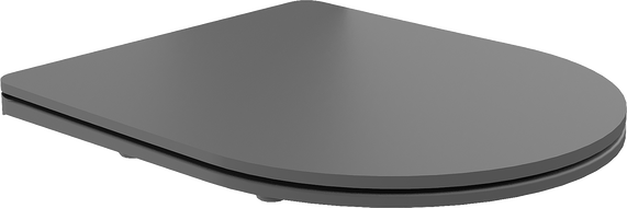 Mexen deska wolnoopadająca slim, duroplast, szara ciemna mat - 39740071