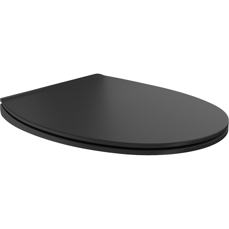 Mexen Egg deska wolnoopadająca slim, duroplast, czarna mat - 39243085