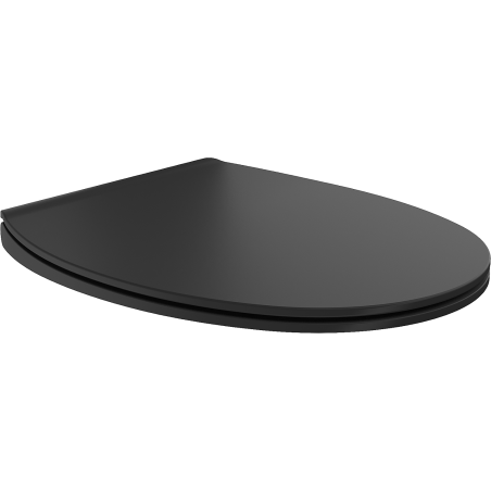 Mexen Egg deska wolnoopadająca slim, duroplast, czarna mat - 39243085