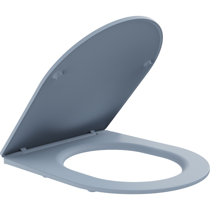 Mexen deska wolnoopadająca slim, duroplast, szary-niebieski mat - 39740069