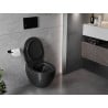 Mexen Egg miska wc Rimless z deską wolnoopadającą slim, duroplast, czarna mat - 30245070