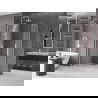 Mexen Velar L Duo kabina prysznicowa rozsuwana 90 x 80 cm, szron, biała - 871-090-080-02-33-20