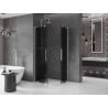 Mexen Velar L Duo kabina prysznicowa rozsuwana 100 x 90 cm, grafit, chrom - 871-100-090-02-43-01