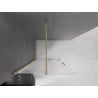 Mexen Velar ścianka prysznicowa rozsuwana Walk-in 85 x 200 cm, szron 8 mm, złota szczotkowana - 871-085-000-33-55
