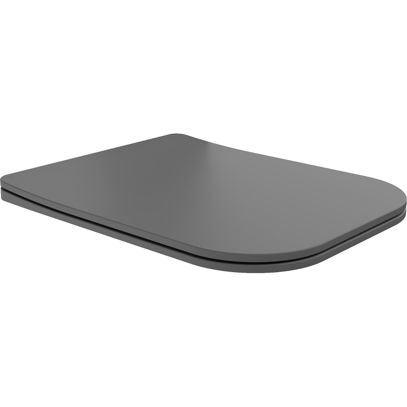 Mexen Teo deska wolnoopadająca slim, duroplast, szara ciemna mat - 39840071