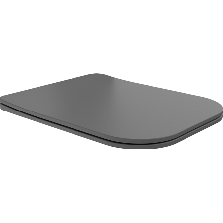 Mexen Teo deska wolnoopadająca slim, duroplast, szara ciemna mat - 39840071