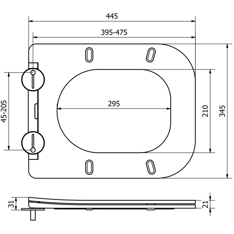 Mexen Teo deska wolnoopadająca slim, duroplast, cappuccino mat - 39840064