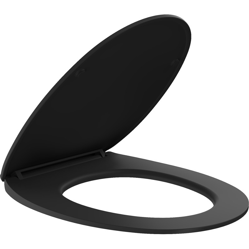 Mexen Egg deska wolnoopadająca slim, duroplast, czarna mat - 39243085
