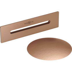 Mexen Uni korek z przelewem do wanny wolnostojącej, miedź szczotkowana - 5100-65