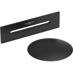 Mexen Uni korek z przelewem do wanny wolnostojącej, czarny - 5100-70