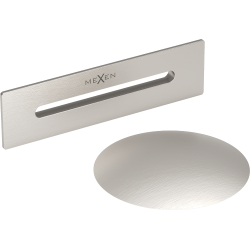 Mexen Uni korek z przelewem do wanny wolnostojącej, nikiel szczotkowany - 5100-97