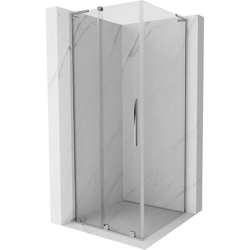 Mexen Velar L kabina prysznicowa rozsuwana 120 x 120 cm, transparent, chrom - 871-120-120-03-01