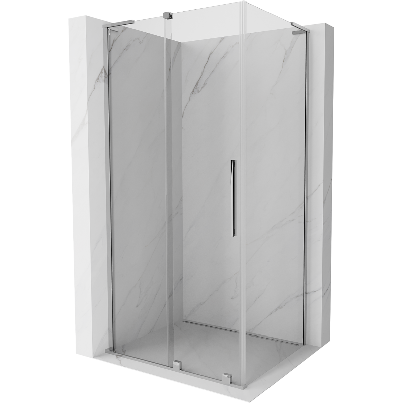 Mexen Velar L kabina prysznicowa rozsuwana 90 x 75 cm, transparent, chrom - 871-090-075-03-01