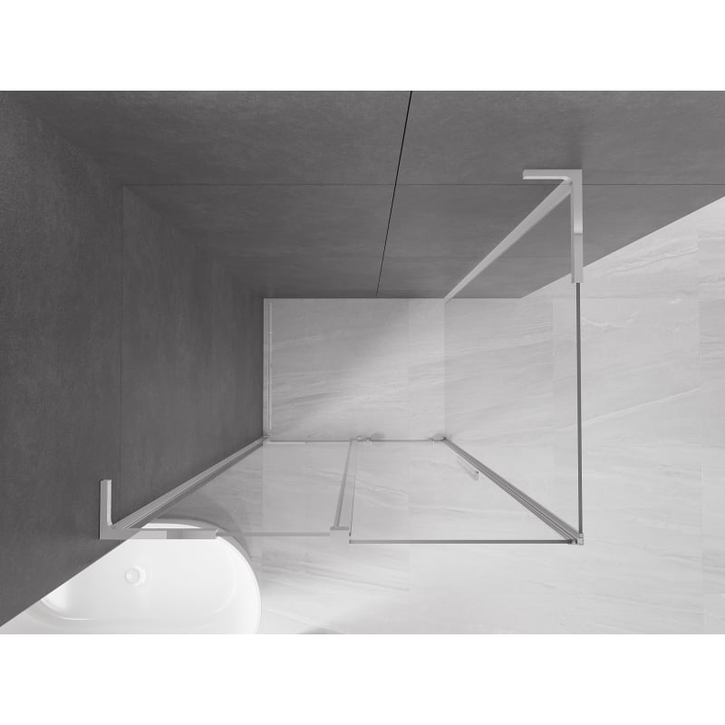 Mexen Velar L kabina prysznicowa rozsuwana 110 x 80 cm, transparent, chrom - 871-110-080-03-01
