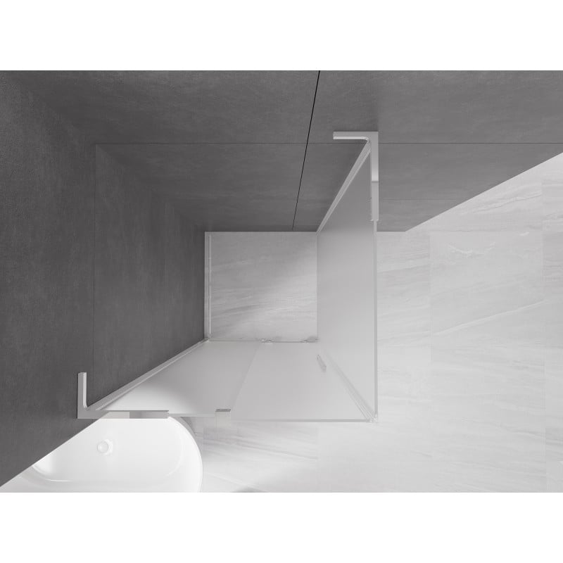 Mexen Velar L kabina prysznicowa rozsuwana 90 x 90 cm, szron, chrom - 871-090-090-33-01