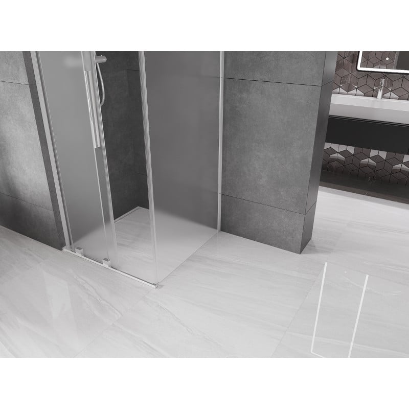 Mexen Velar L kabina prysznicowa rozsuwana 90 x 90 cm, szron, chrom - 871-090-090-33-01