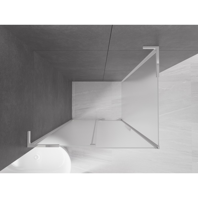 Mexen Velar L kabina prysznicowa rozsuwana 120 x 75 cm, szron, chrom - 871-120-075-33-01