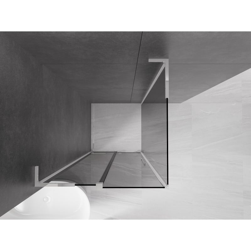 Mexen Velar L kabina prysznicowa rozsuwana 90 x 90 cm, grafit, chrom - 871-090-090-43-01