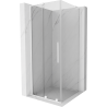 Mexen Velar L kabina prysznicowa rozsuwana 90 x 90 cm, transparent, biała - 871-090-090-03-20