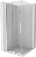 Mexen Velar L kabina prysznicowa rozsuwana 120 x 120 cm, transparent, biała - 871-120-120-03-20