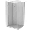 Mexen Velar L kabina prysznicowa rozsuwana 90 x 70 cm, transparent, biała - 871-090-070-03-20