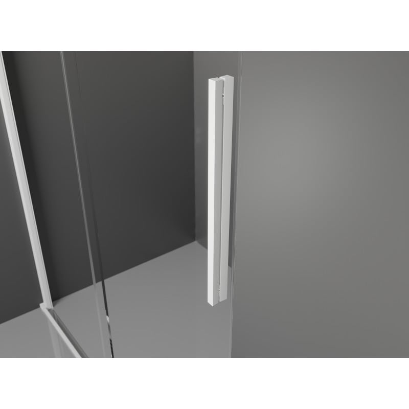 Mexen Velar L kabina prysznicowa rozsuwana 90 x 110 cm, transparent, biała - 871-090-110-03-20