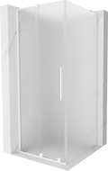 Mexen Velar L kabina prysznicowa rozsuwana 100 x 100 cm, szron, biała - 871-100-100-33-20