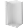 Mexen Velar L kabina prysznicowa rozsuwana 90 x 85 cm, szron, biała - 871-090-085-33-20