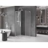 Mexen Velar L kabina prysznicowa rozsuwana 90 x 85 cm, szron, biała - 871-090-085-33-20