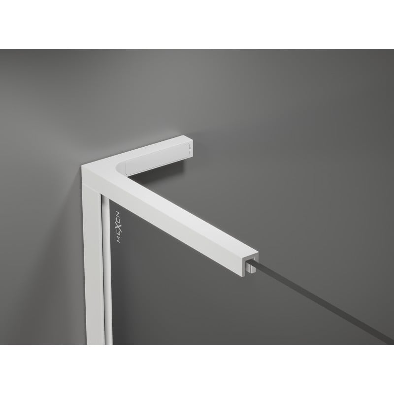 Mexen Velar L kabina prysznicowa rozsuwana 90 x 120 cm, szron, biała - 871-090-120-33-20