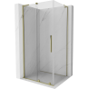 Mexen Velar L kabina prysznicowa rozsuwana 100 x 85 cm, transparent, złota - 871-100-085-03-50