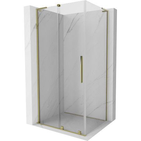 Mexen Velar L kabina prysznicowa rozsuwana 120 x 90 cm, transparent, złota - 871-120-090-03-50