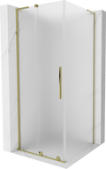 Mexen Velar L kabina prysznicowa rozsuwana 100 x 100 cm, szron, złota - 871-100-100-33-50