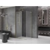 Mexen Velar L kabina prysznicowa rozsuwana 90 x 100 cm, szron, złota - 871-090-100-33-50