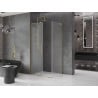 Mexen Velar L kabina prysznicowa rozsuwana 100 x 70 cm, szron, złota - 871-100-070-33-50