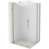 Mexen Velar L kabina prysznicowa rozsuwana 120 x 110 cm, szron, złota - 871-120-110-33-50