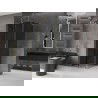 Mexen Velar L kabina prysznicowa rozsuwana 120 x 120 cm, grafit, złota - 871-120-120-43-50