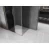 Mexen Velar L kabina prysznicowa rozsuwana 90 x 85 cm, grafit, złota - 871-090-085-43-50