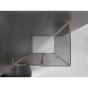 Mexen Velar L kabina prysznicowa rozsuwana 100 x 85 cm, grafit, złota - 871-100-085-43-50
