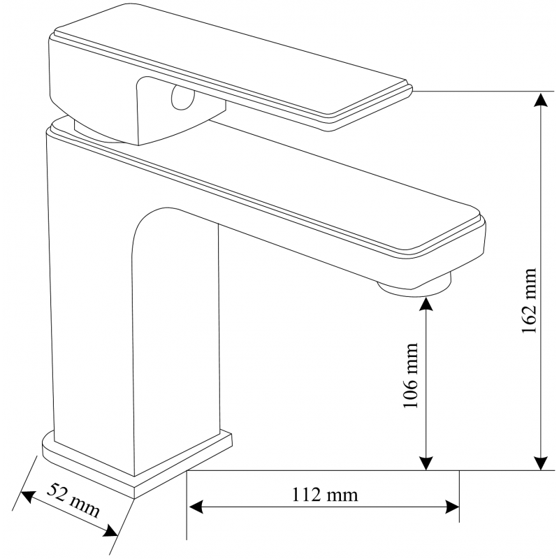 Mexen Mino R45 zestaw wannowy, czarny - 72403R45-70