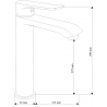 Mexen Pecos R62 zestaw wannowy, chrom - 72713R62-00