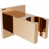 Mexen Cube uchwyt prysznicowy, różowe złoto - 79350-60